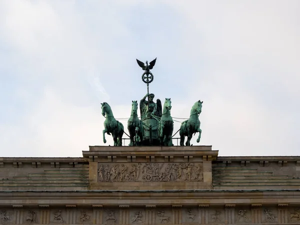 Πύλη Του Βρανδεμβούργου Βερολίνο Είναι Πρωτεύουσα Της Γερμανίας — Φωτογραφία Αρχείου