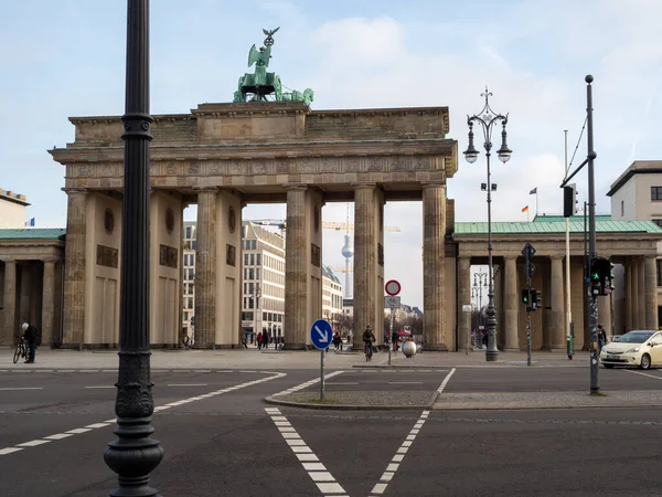Brandenburgi Kapu Berlinben Berlin Németország Fővárosa — Stock Fotó