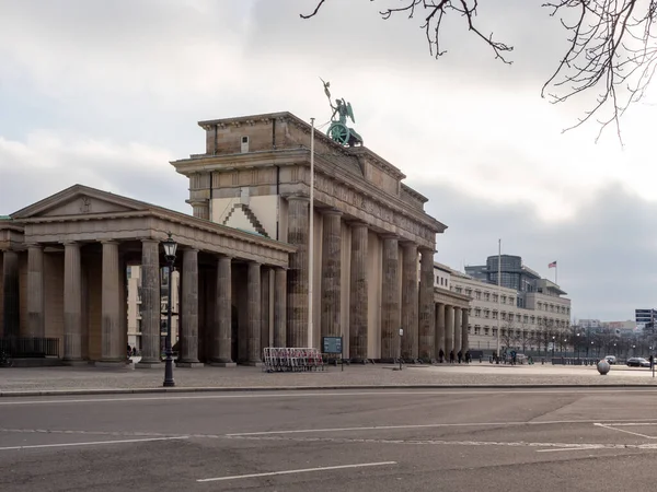 Braniborská Brána Berlíně Berlín Hlavním Městem Německa — Stock fotografie