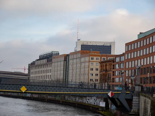 Häuser Und Gebäude Uferweg Der Stadt Berlin Berlin Ist Die — Stockfoto
