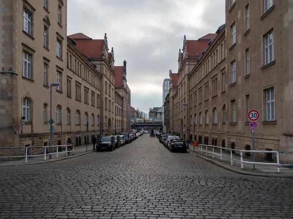 ถนนเบอร เบอร นเป นเม องหลวงของเยอรมน — ภาพถ่ายสต็อก