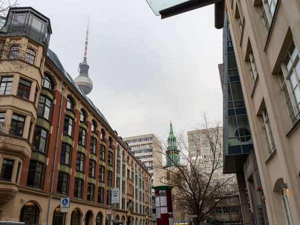 Δρόμοι Του Βερολίνου Βερολίνο Είναι Πρωτεύουσα Της Γερμανίας — Φωτογραφία Αρχείου