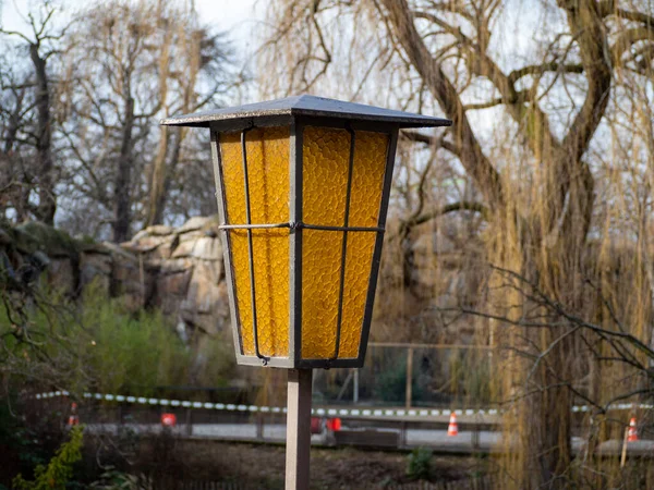 Orange Lantern Park Lantern Park Close — Stock Photo, Image