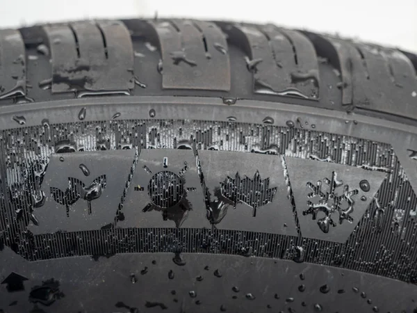 Car Wheel Tire New Tire Close — Stock Photo, Image