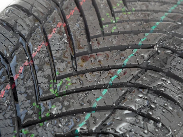 Car Wheel Tire New Tire Close — Stock Photo, Image