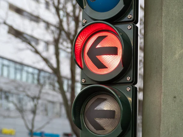 Bicycle Traffic Light Traffic Light Red — Stock Photo, Image