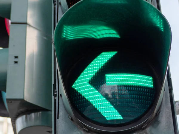 Veitrafikklys Trafikklyset Grønt – stockfoto