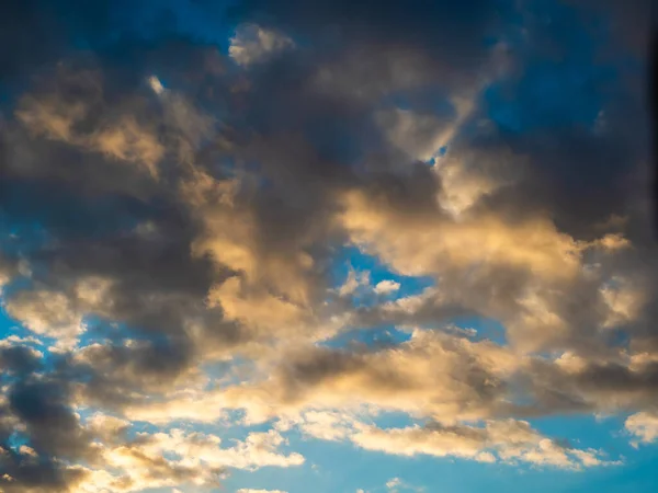 Dramatische Hemel Bij Zonsondergang Prachtige Lucht — Stockfoto