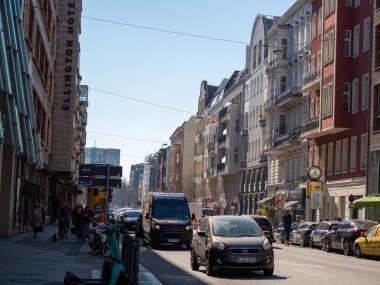 Berlin, Almanya - 22 Mart 2022: Charlottenburg Bölgesi