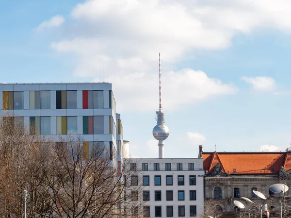 Vista Berlim Ruas Edifícios Berlim — Fotografia de Stock