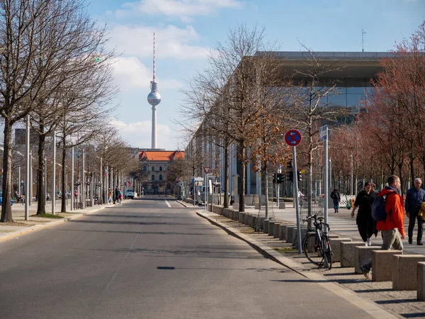 Kilátás Berlinre Berlin Utcái Épületei — Stock Fotó