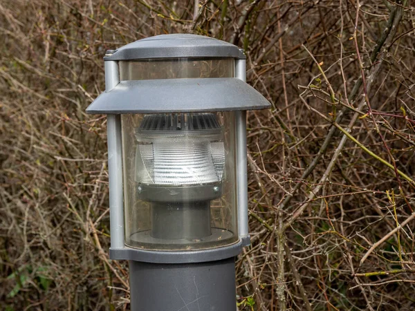 Lichtmasten Park Beleuchtung Der Wege Park — Stockfoto