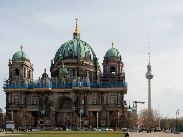 Tyskland Berlin Udsigt Berlins Domkirke Tårnet - Stock-foto