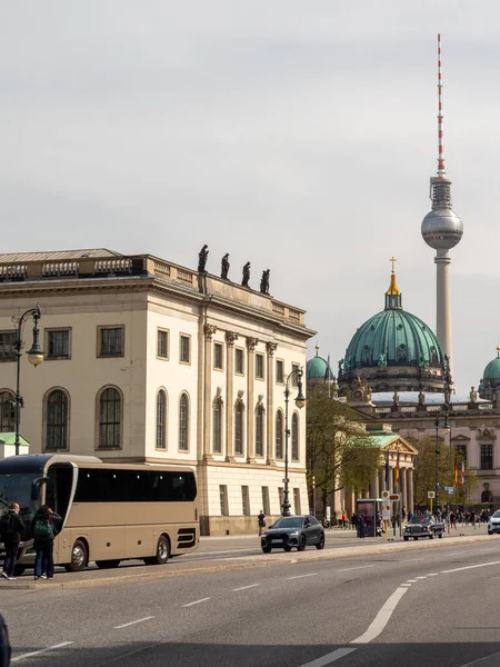 Německo Berlín Pohled Berlínskou Katedrálu Televizní Věž — Stock fotografie