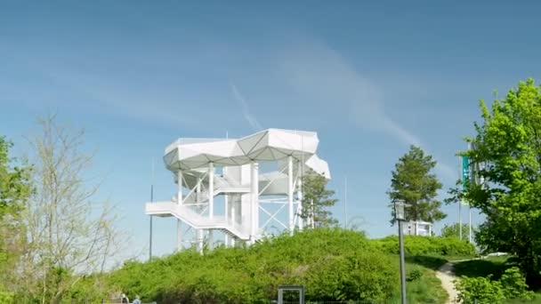 Torre Observación Parque Ciudad — Vídeo de stock