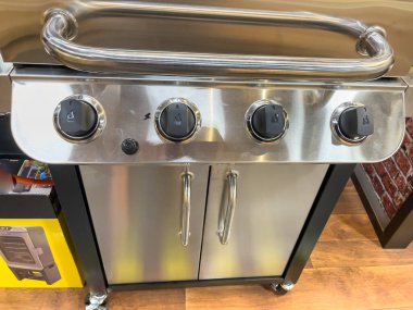 Gaz ızgarası. Izgara ızgarası. Metal ızgara. Ateş gücü düzenleyicisi.