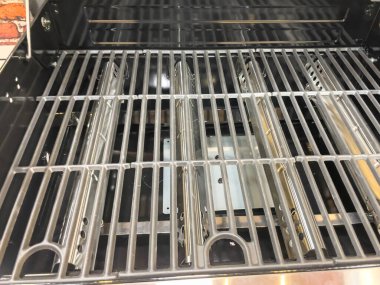 Gaz ızgarası. Izgara ızgarası. Metal ızgara. Ateş gücü düzenleyicisi.