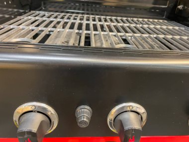 Gaz ızgarası. Izgara ızgarası. Metal ızgara. Ateş gücü düzenleyicisi.