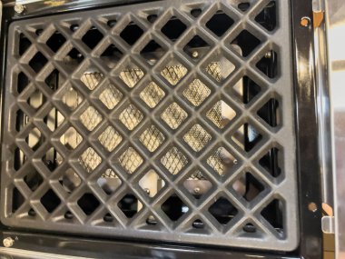 Gaz ızgarası. Izgara ızgarası. Metal ızgara. Ateş gücü düzenleyicisi.