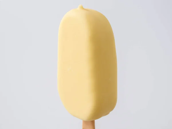 Ice Cream White Chocolate Stick Ice Cream White Background — Foto de Stock