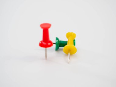 Set of colorful thumb buttons. Multicolored buttons.