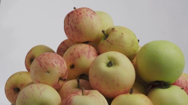 Rotating Apples Bio Apples Apples Garden — Video Stock