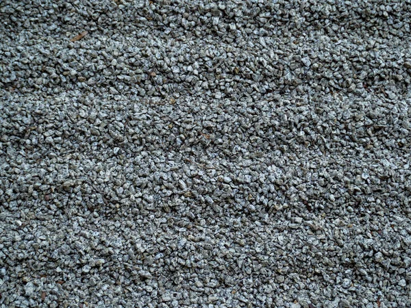 Small Rubble Background Gray Rubble Close Coarse Gray Sand — Zdjęcie stockowe