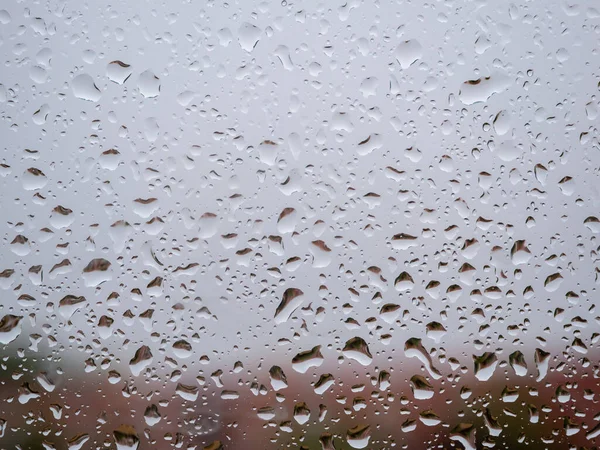 Raindrops Window Glass Current Raindrops Bad Weather — Zdjęcie stockowe