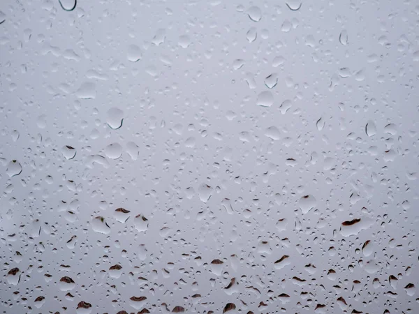 Raindrops Window Glass Current Raindrops Bad Weather — Foto Stock