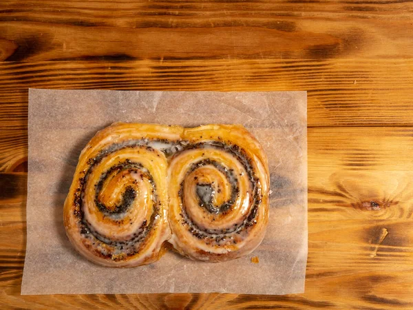 Sweet baked goods. Sweet flour products from the bakery. Freshly baked sweet buns.