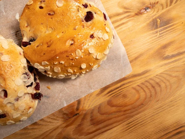 Sweet baked goods. Sweet flour products from the bakery. Freshly baked sweet buns.