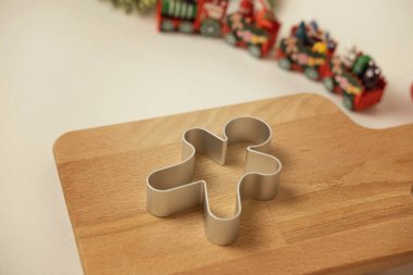 Zencefilli kurabiye, zencefilli kurabiye adam, Noel kurabiyesi yapmak, Noel konsepti