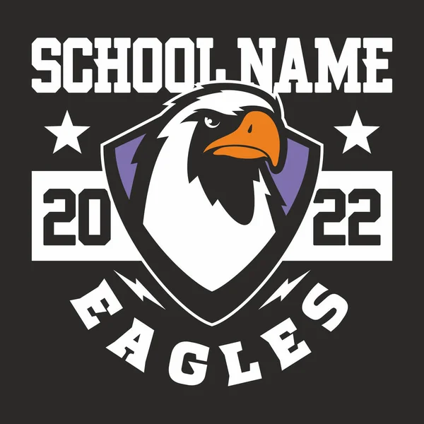 Σχεδιασμός Λογότυπου Eagle Μασκότ Μοντέρνο Στυλ Εικονογράφησης Για Εκτύπωση Σήματος — Διανυσματικό Αρχείο