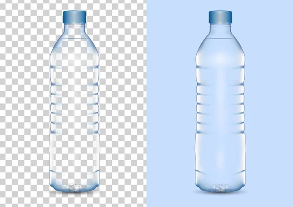 Realistic Drinking Water Bottle Vector Illustration — Stock Vector