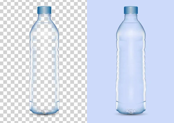 Ρεαλιστική Εικόνα Φορέα Μπουκάλι Πόσιμο Νερό — Διανυσματικό Αρχείο