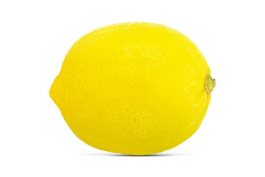 kırpma yolu ile beyaz arkaplanda izole taze limon