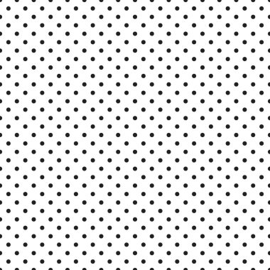 Beyaz arkaplandaki siyah nokta pürüzsüz şablon çizimi