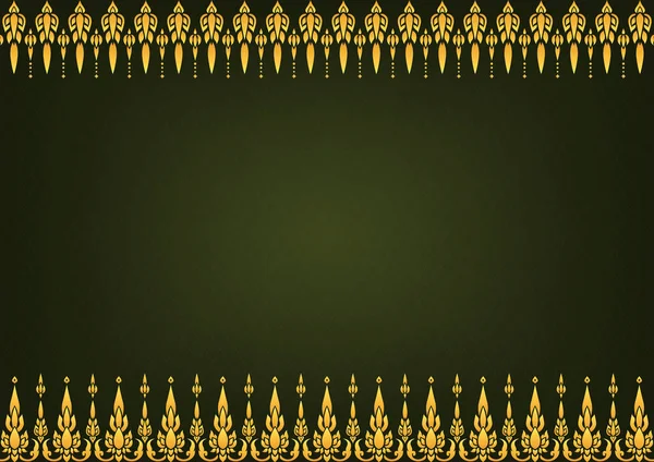 Golden Vintage Pattern Template Frame Abstract Background Vector Illustration — Vector de stock