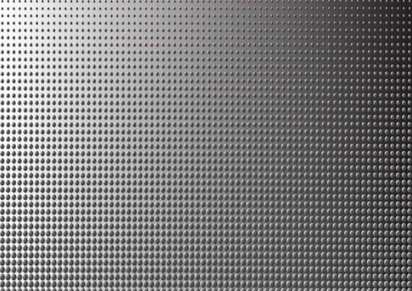 Black White Metallic Halftone Dots Texture Abstract Background Vector Illustration — Stock Vector