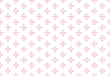 Watercolor pink flower seamless pattern background vector illustration