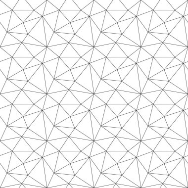 Black and white triangle grid seamless pattern background vector illustration