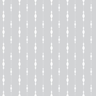 White on gray ethnic embroidery seamless pattern background vector illustration