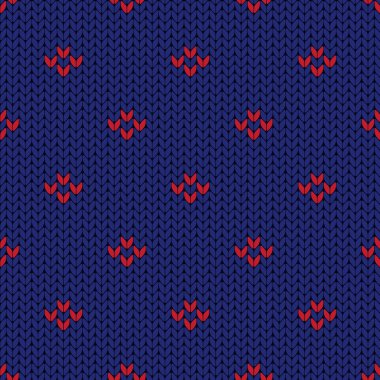 Knit texture seamless pattern background vector illustration