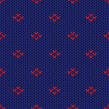 Knit texture seamless pattern background vector illustration