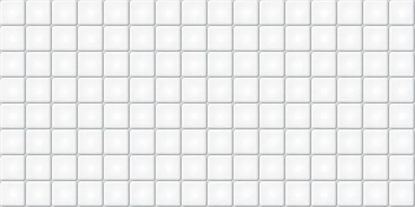 White Ceramic Tiles Wall Background Vector Illustration — стоковый вектор