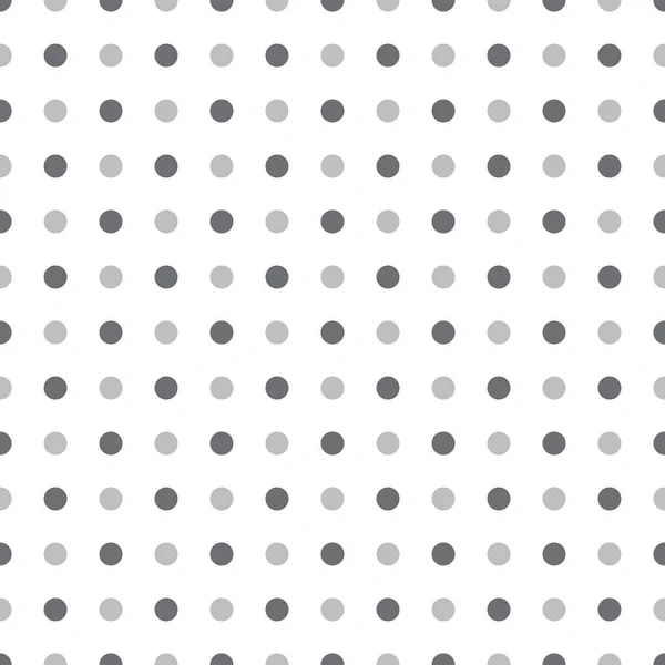 Black Gray Dot White Background Seamless Pattern Vector Illustration — Vector de stock