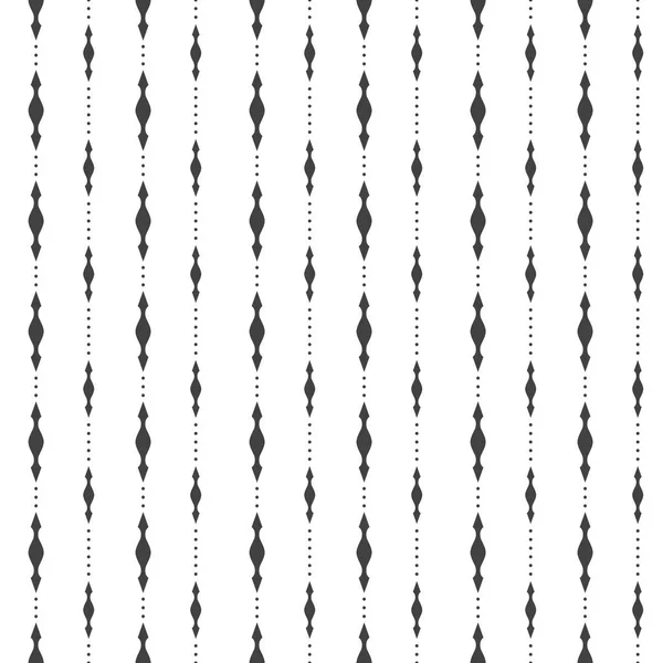 Black White Ethnic Embroidery Seamless Pattern Background Vector Illustration — Wektor stockowy