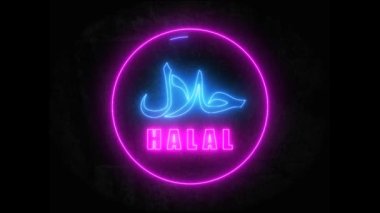 Halal logo ışık efekti