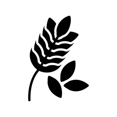 Buğday Kabartma Vektörü Simgesi Tasarımı