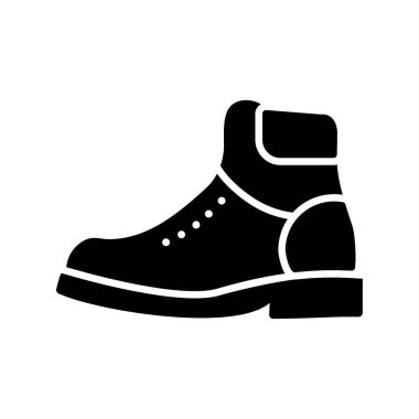 Timberland Glyph Vektör Simgesi Tasarımı